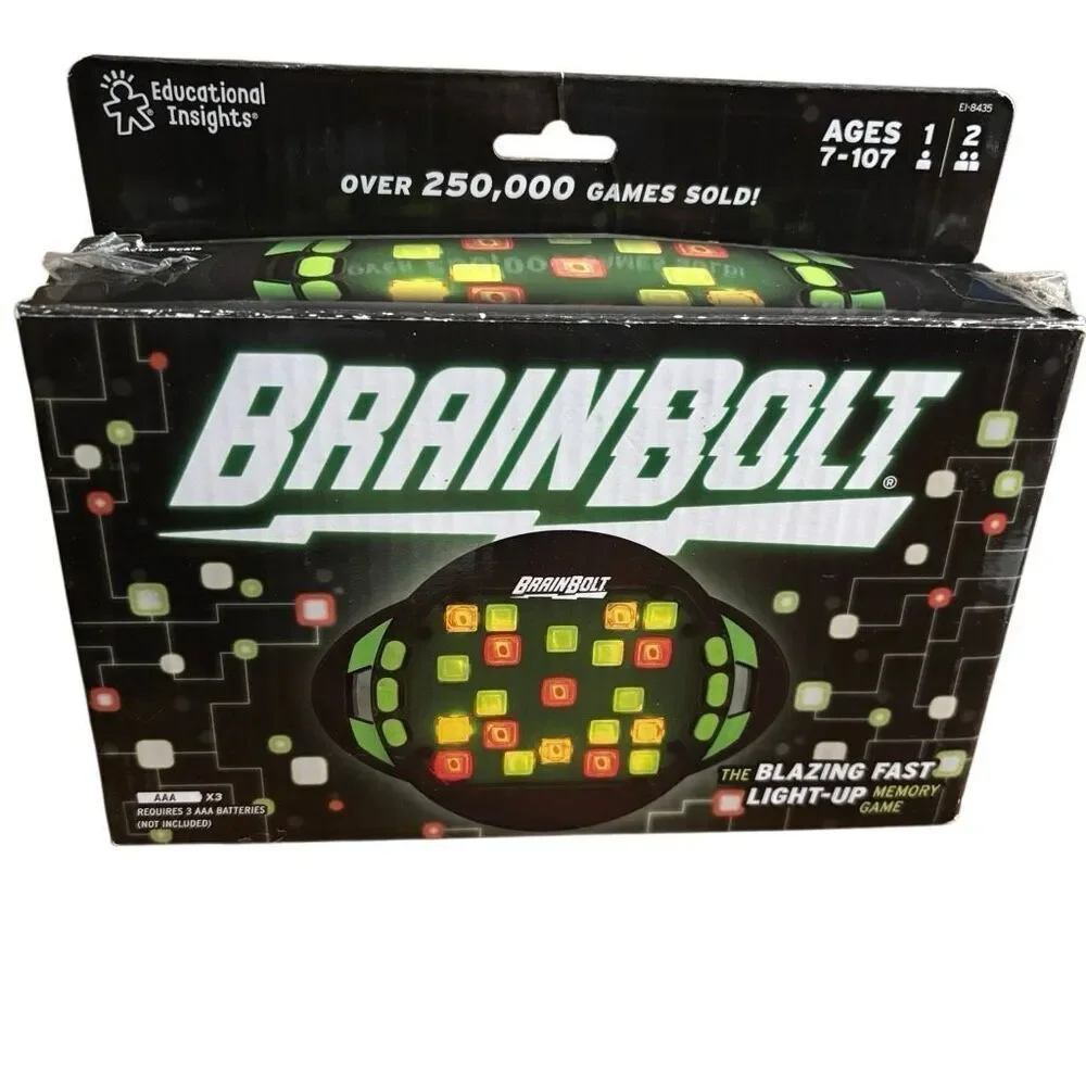 Brain Bolt Light Up Memory Game *New*